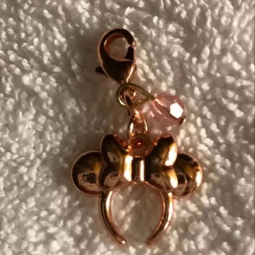 Disney Parks Charmed In The Park Rose Gold Minnie Mouse Headband Charm
